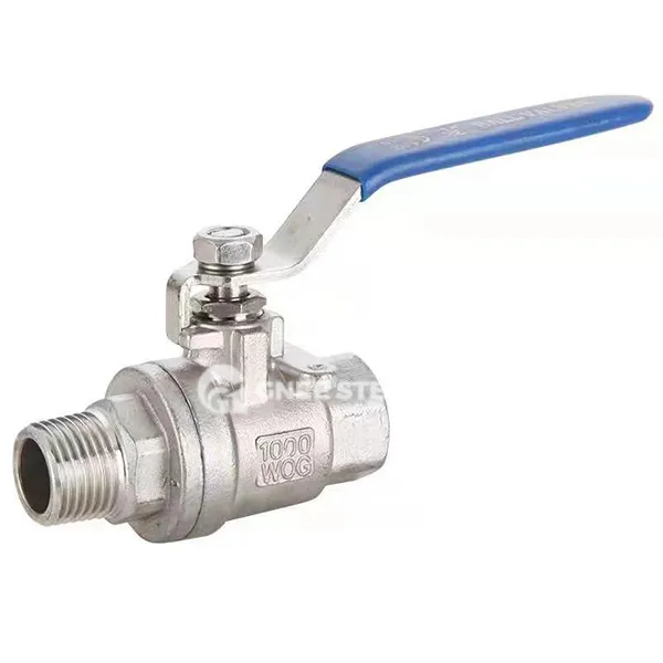 2 -osaline roostevabast terasest kuulventiil