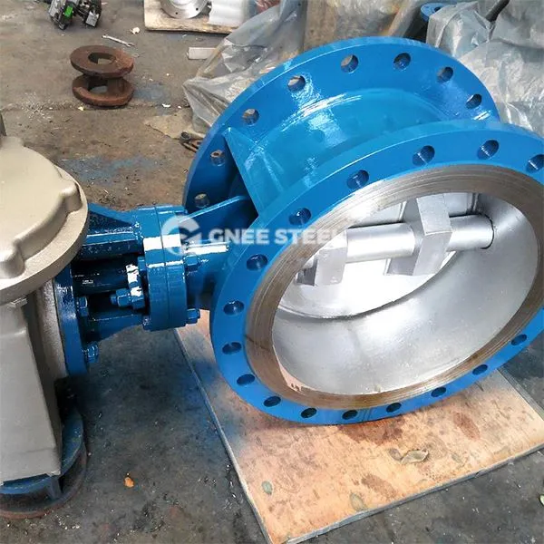 Butt Weld kolmekordne nihke liblikaventiilid