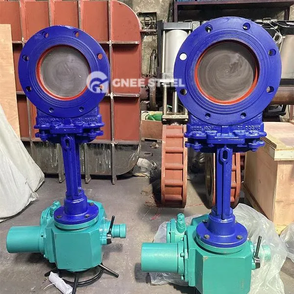 Elektrilised hakatud noaväravaventiilid