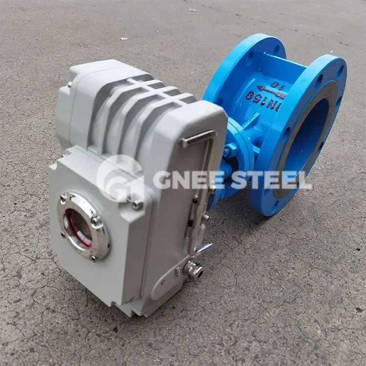 Pneumaatiline kolmekordse nihkega liblikklapp